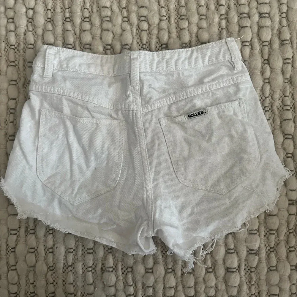 Rollas Original Hogh Rise White Short - Image 2
