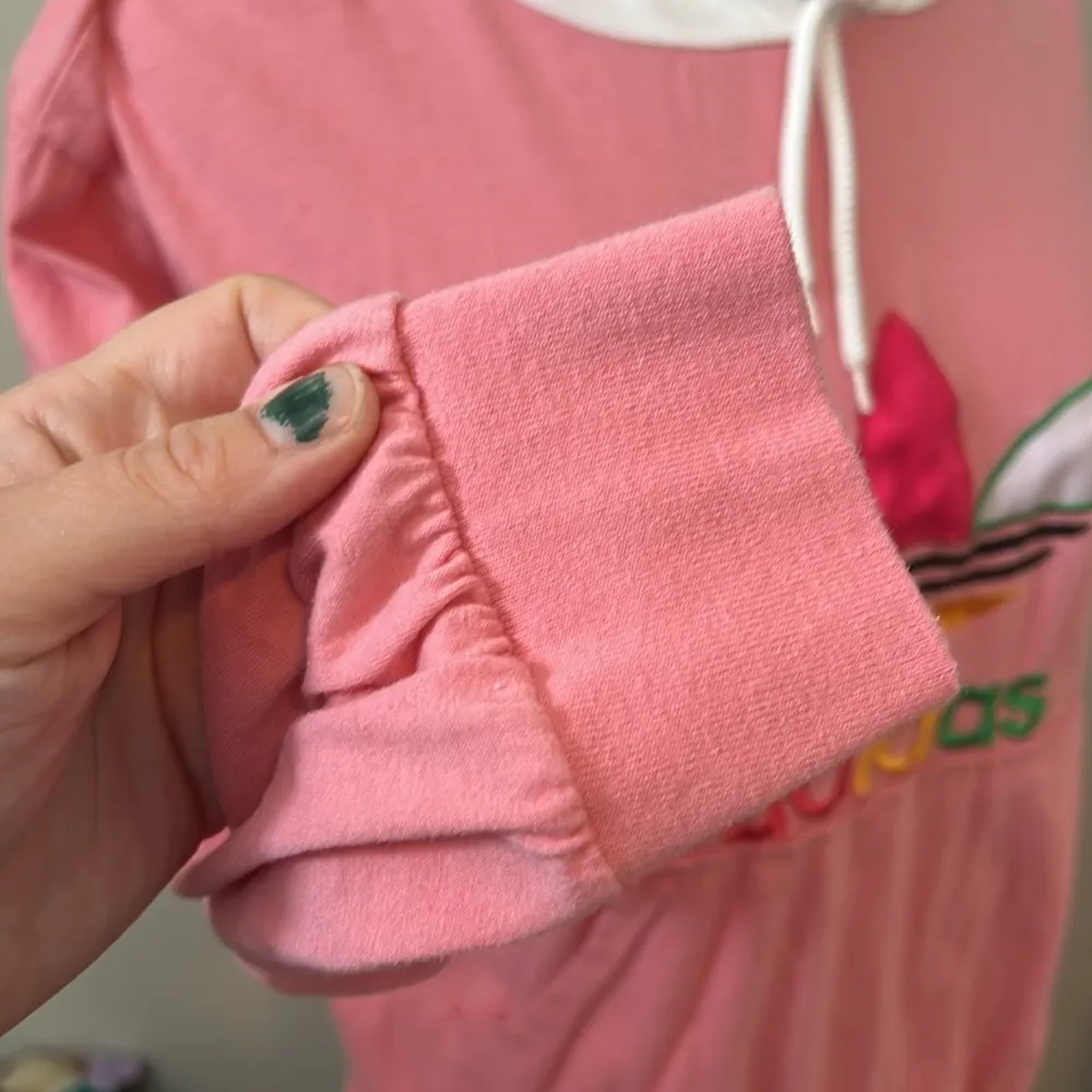 Adidas Vintage Embroidered Pullover Hoodie | Size Small - Image 3