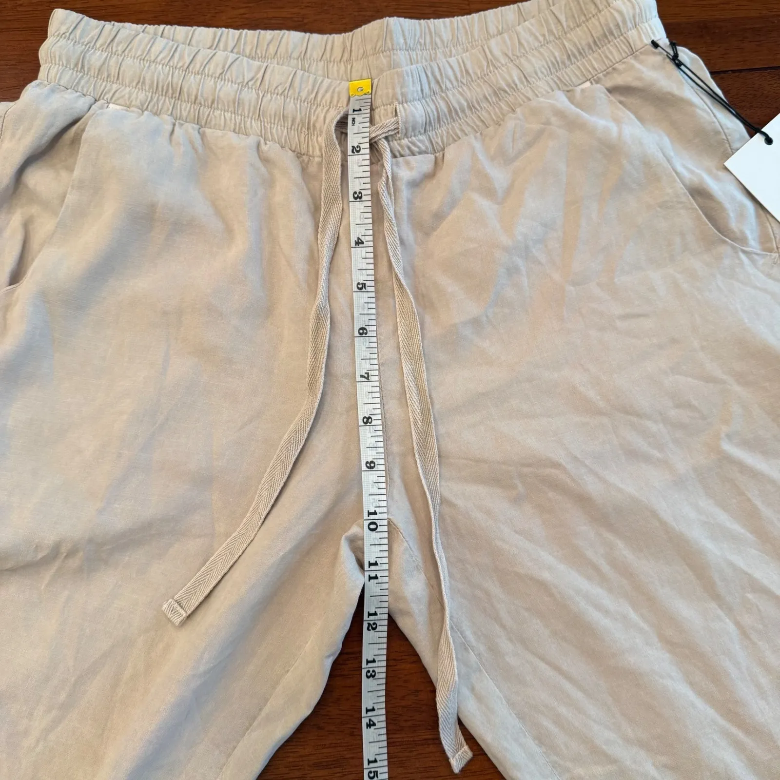 Bella Dahl NWT Tencel Joggers Cream Khaki Size Small‎ - Image 9