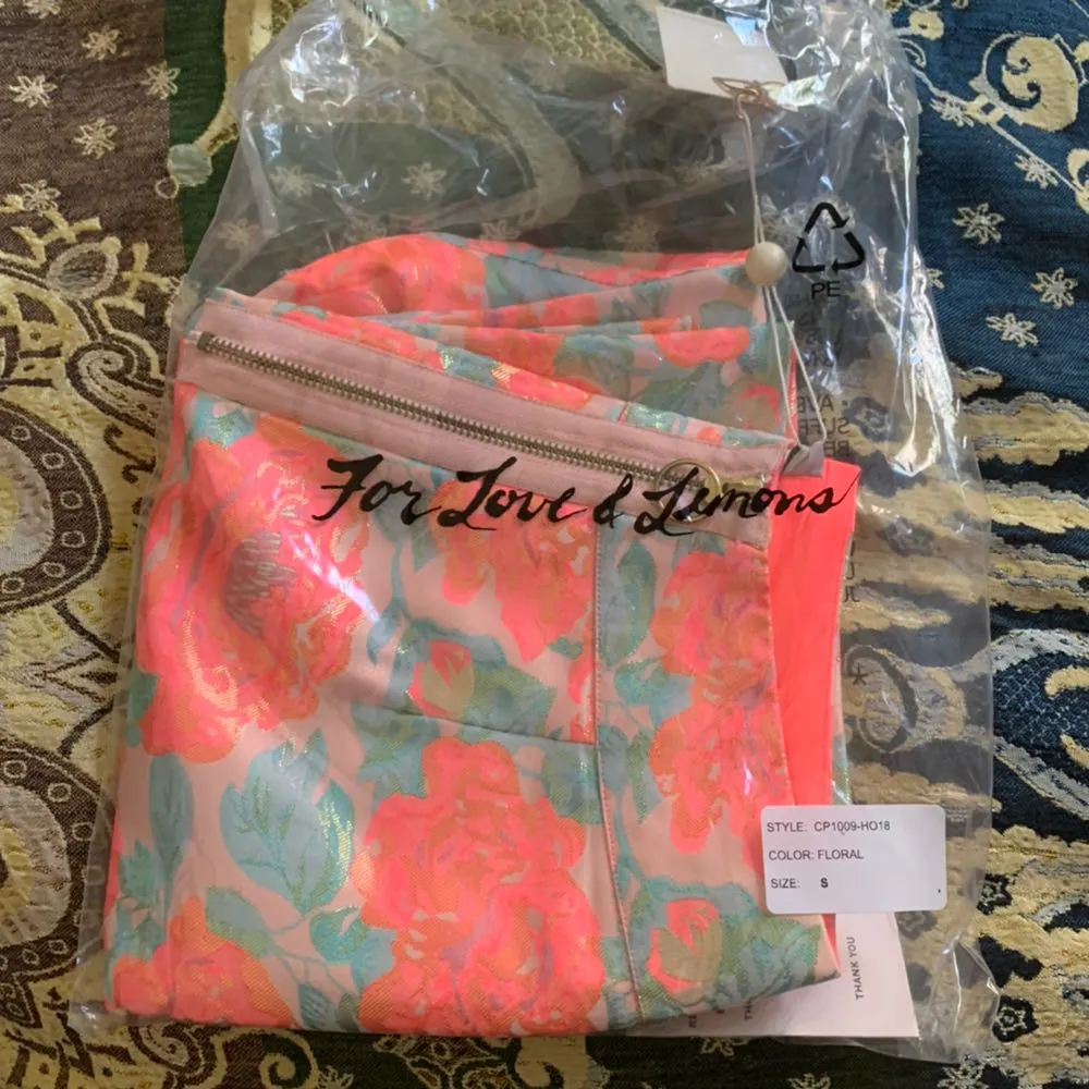 NWT Pink Rose Jackpot Brocade Pants - Image 6