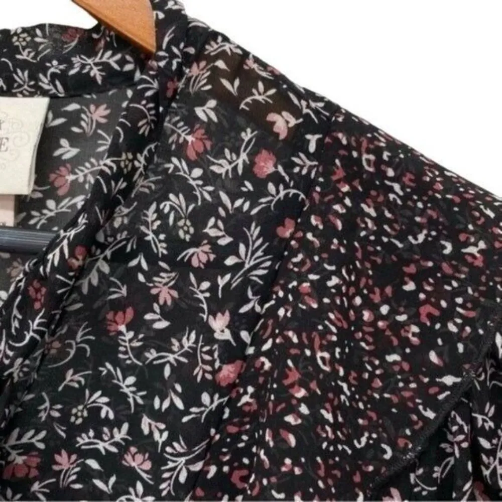 Knox Rose Floral Prairie Tiered Midi Dress Country House Chic - Image 6