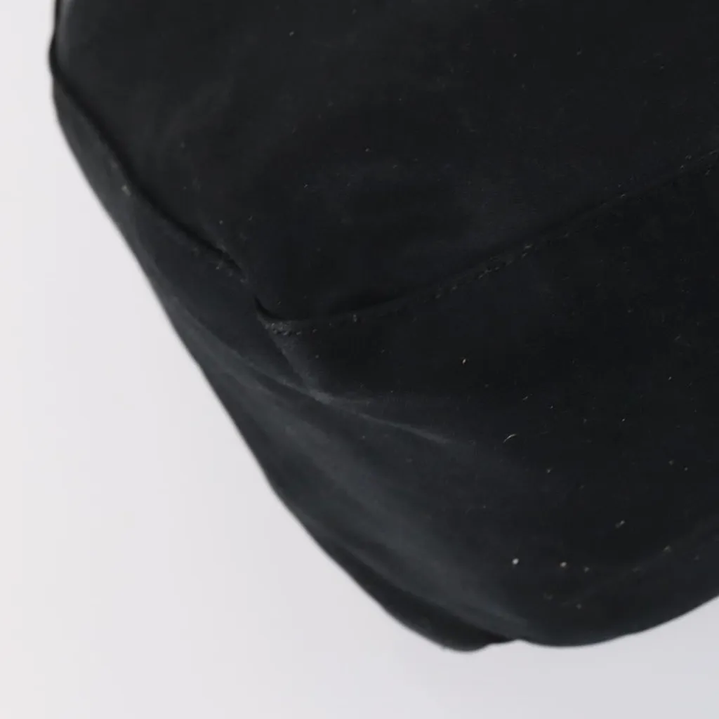  Shoulder Bag Nylon Black Gold Silver Authentic - Image 6