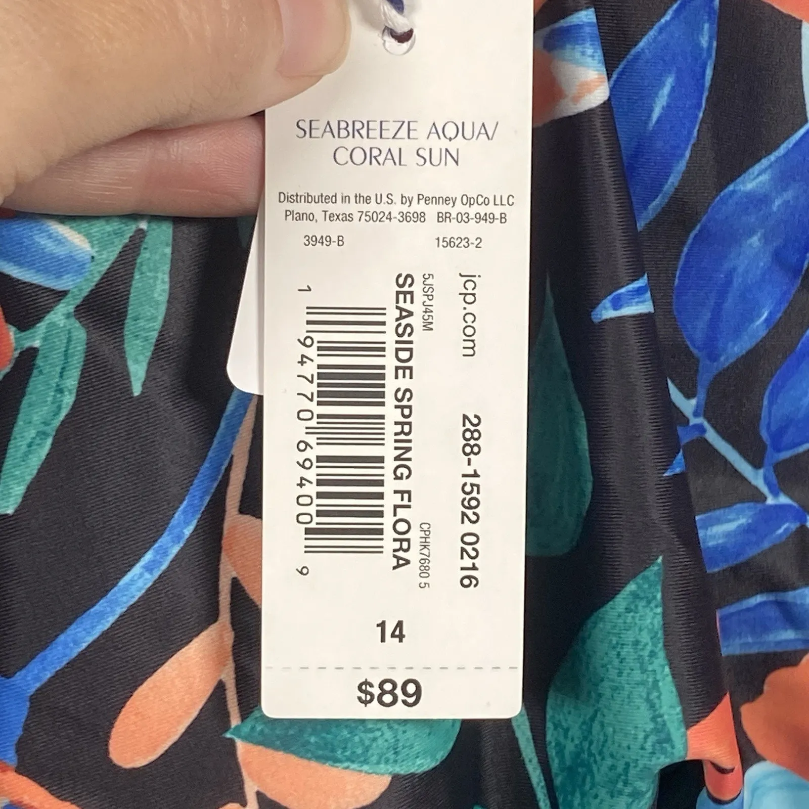 Sonnet Shores One Piece Swimsuit Size 14 Shorts Floral NWT Vibrant Vacation - Image 7