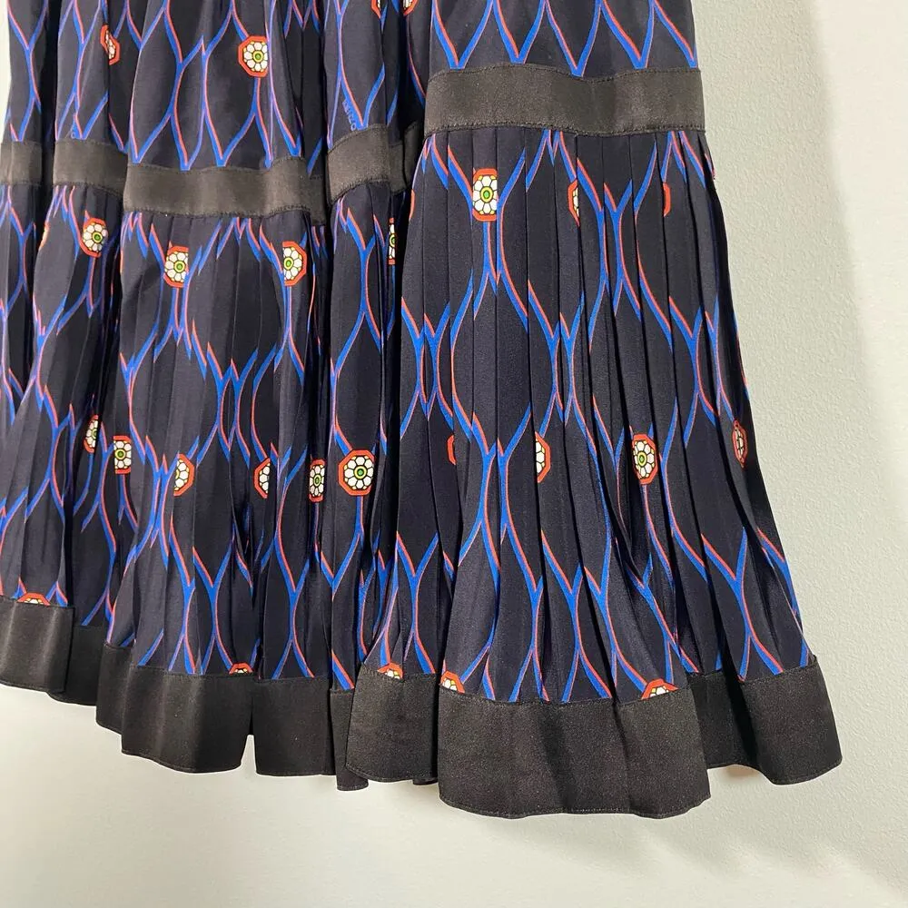 Kenzo x H&M Women's Abstract Print 100% Silk Pleated A - Image 4