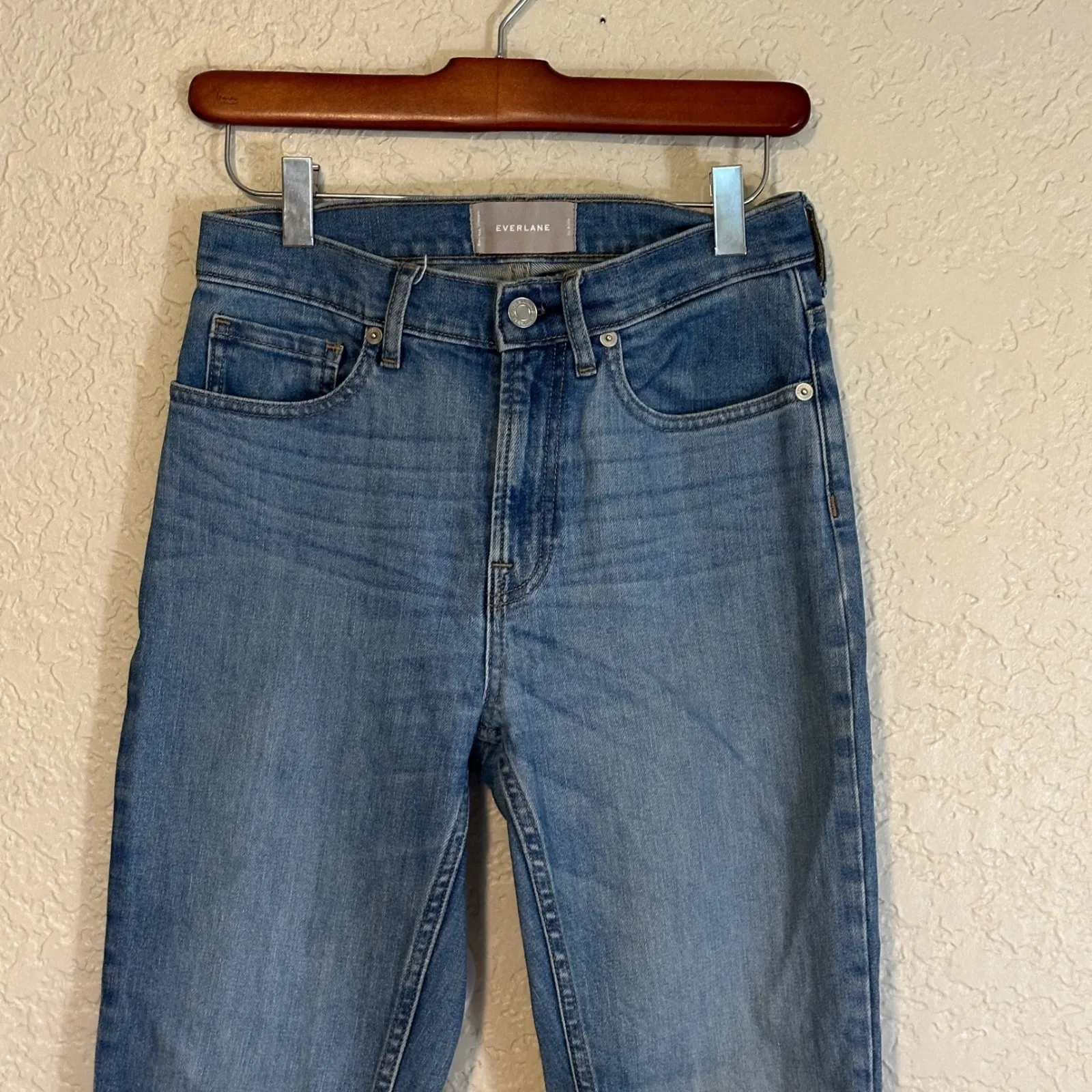 Everlane High Rise Ankle Jeans Light Wash Denim Size‎ 26 Flaw Five-Pocket - Image 5