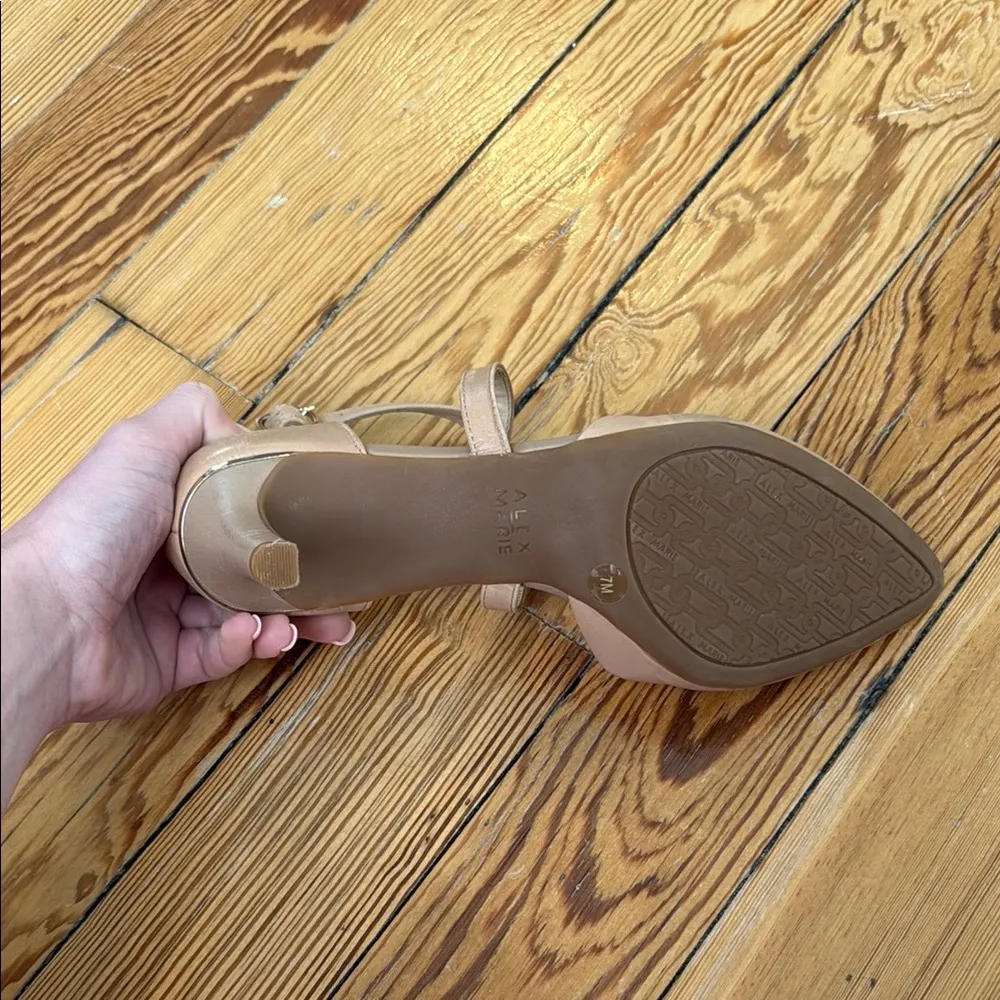 Alex Marie Tan Heels with Ankle Straps - Image 13