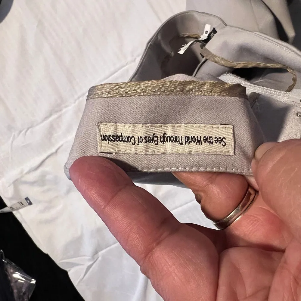 Peace of Cloth Light Gray Dress‎ Pants Professional Straight Leg Trousers - Image 6