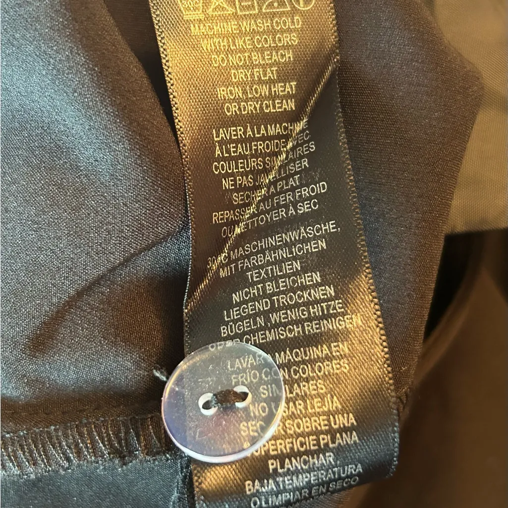 Adrianna Papell Black Mid Rise Straight Leg Pants size 12 dressy office - Image 5