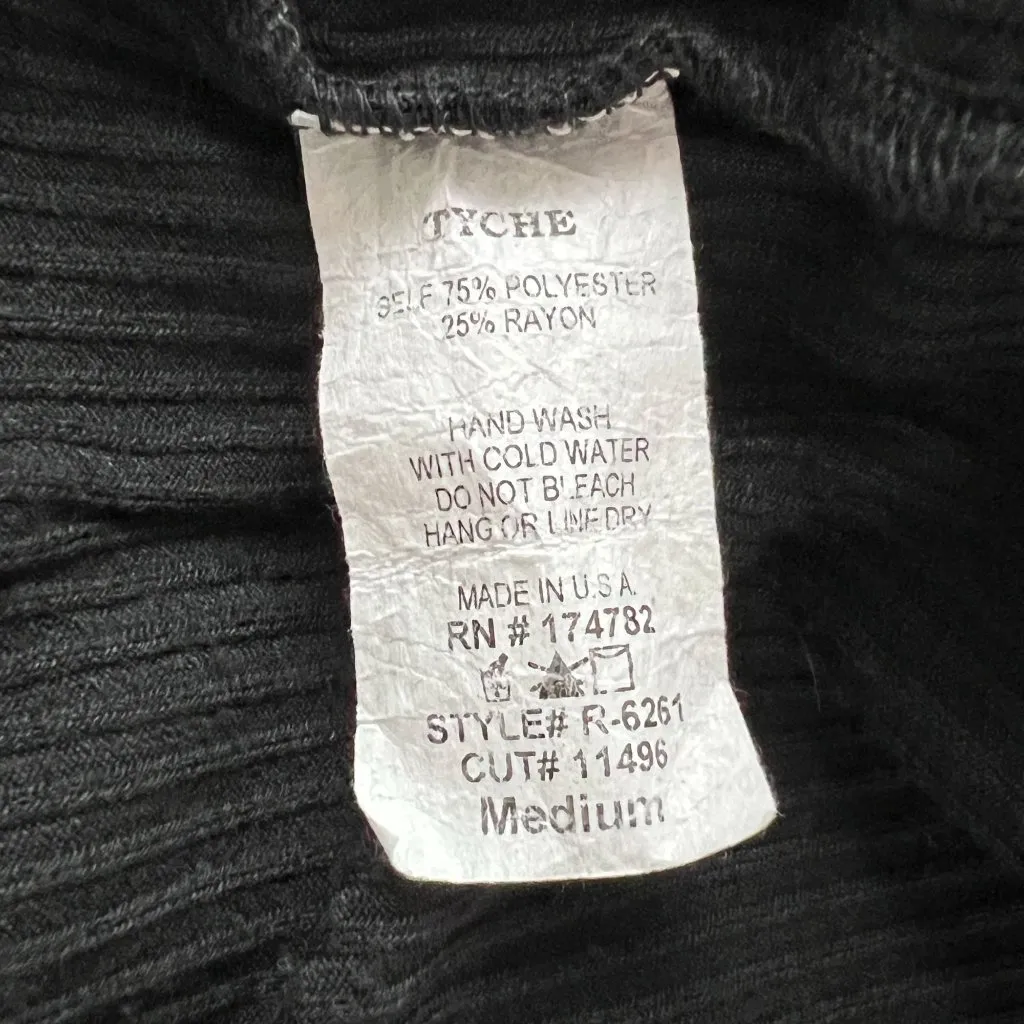 Vici Romper Womens Medium Black Ribbed‎ Knit One Piece Shorts Comfy Minimalist - Image 6