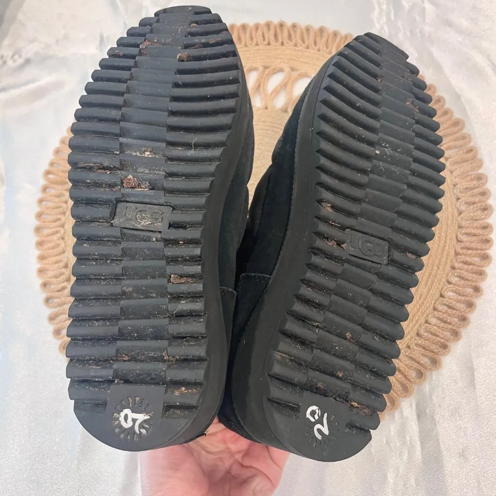 UGG  Women's Ridge Mini Snow Boot Black Suede Size 8 - Image 11