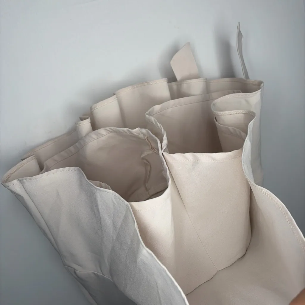 ZARA Beige Wrap Skort High Waist Tie Detail Size M(A212) - Image 8