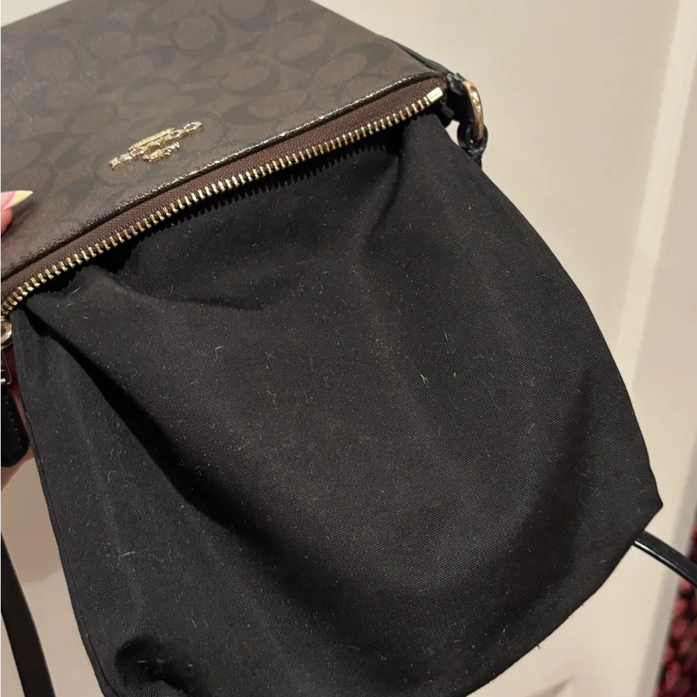 Coach Signature North/South Crossbody Signature Coated Canvas - Image 8