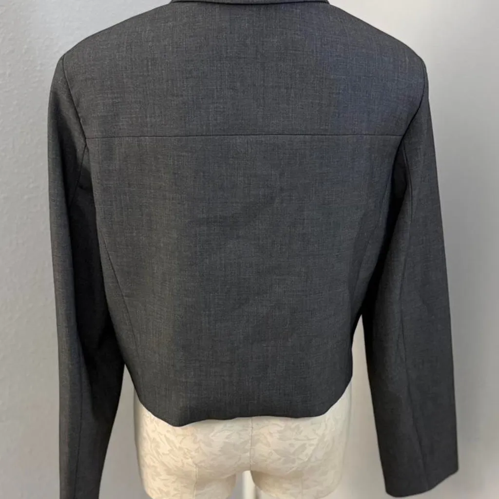 Aritzia Babaton Heather Dark Grey Frances Jacket - Size L - Image 4