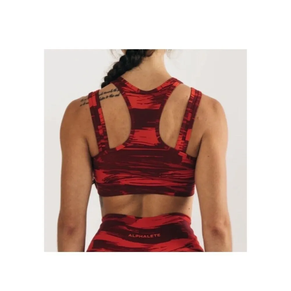 Alphalete Surface Keyhole Bra , Infrared Canvas Camo size XS - Image 2