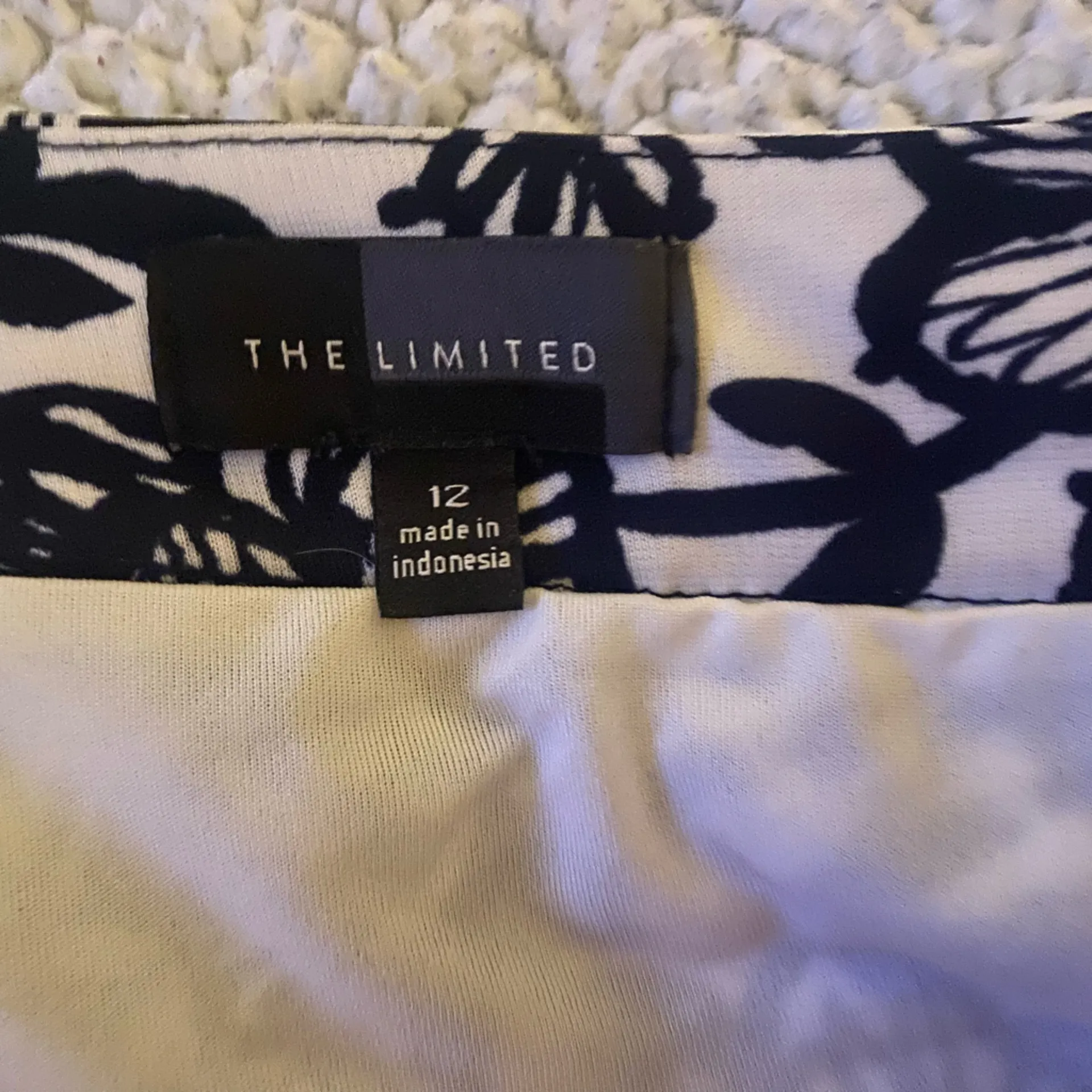 The Limited Embellished White and Blue Mini Skirt - Image 4