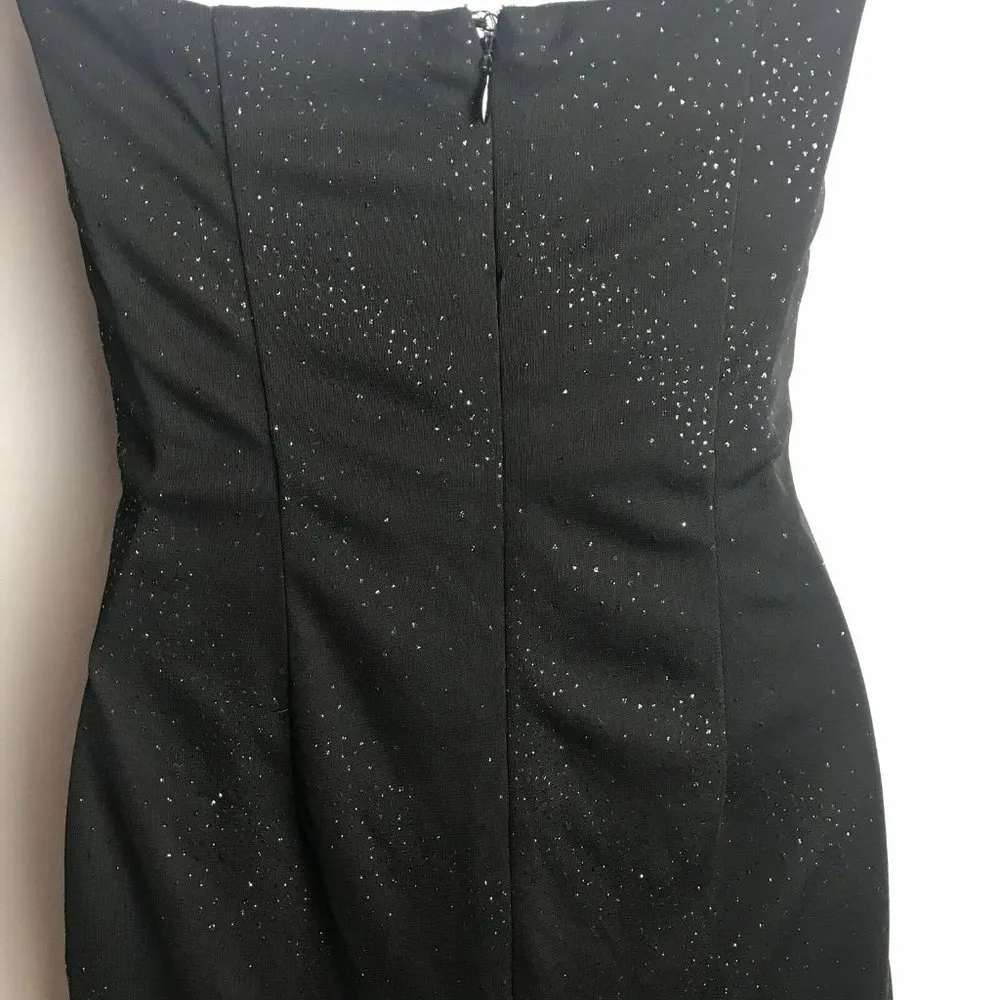 Jessica McClintock Gunne Sax Formal Evening Gown Prom Dress Jrs Size 3 Black - Image 6