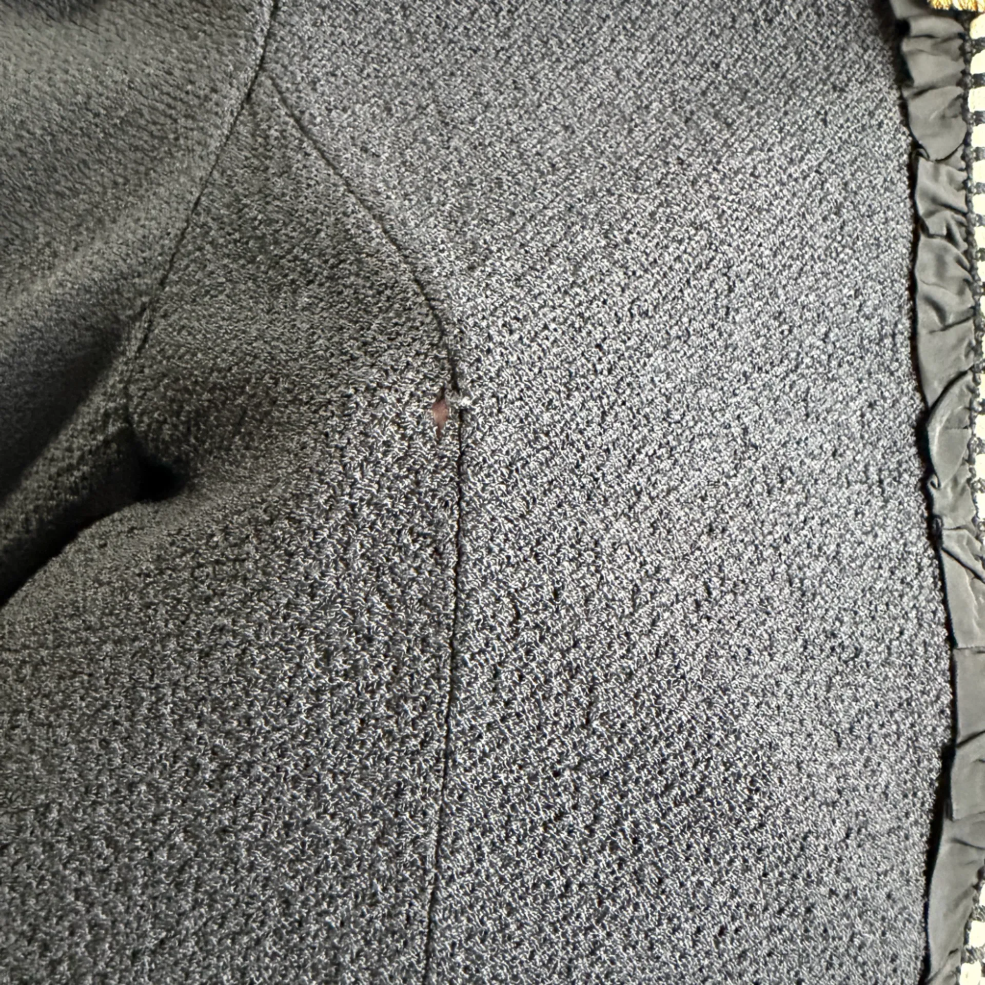 St. John Collection Dark Navy Knit Jacket With Gold Tone Buttons 14 Santana Knit - Image 9