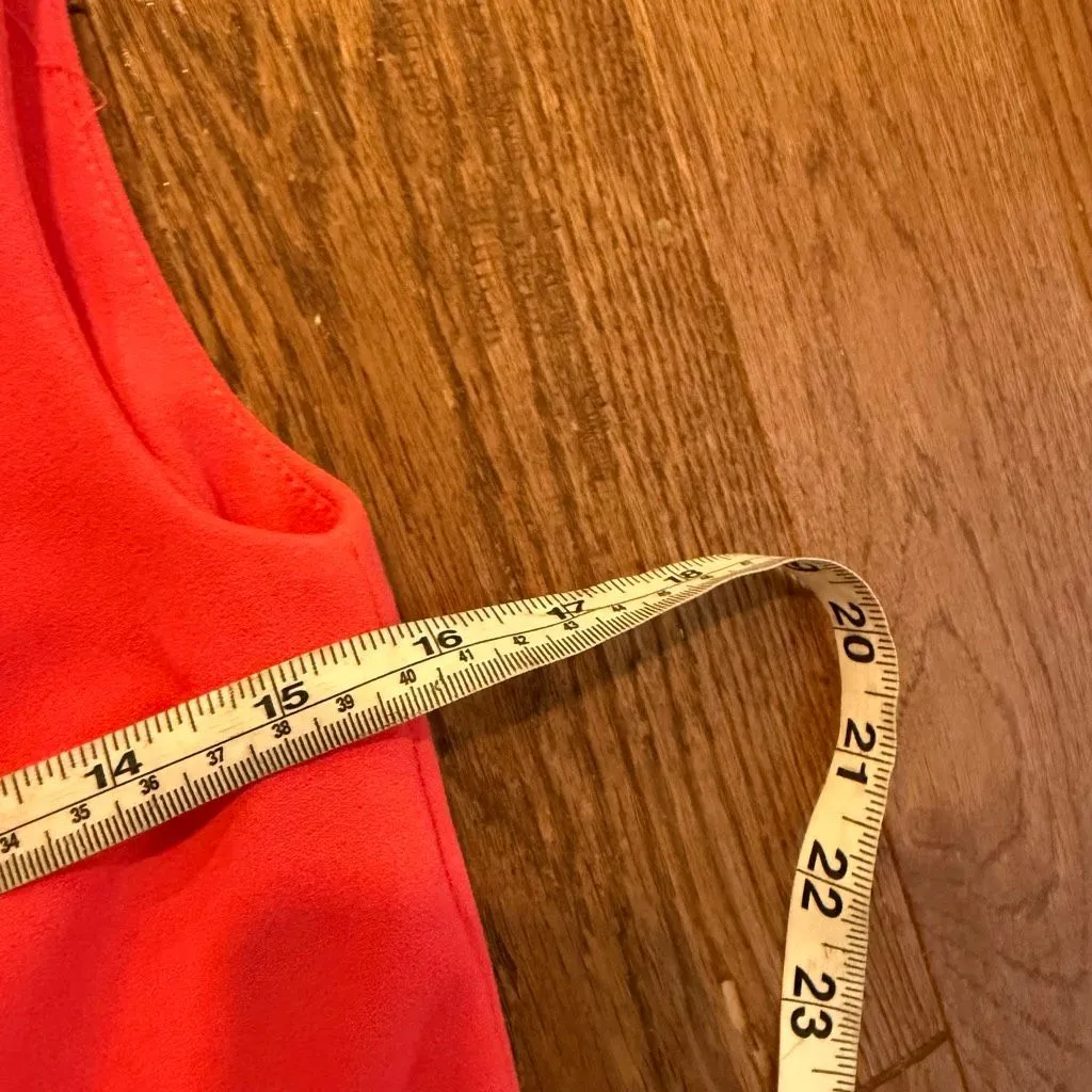 H&M NWT crepe bright orange sheath dress size 8 - Image 9