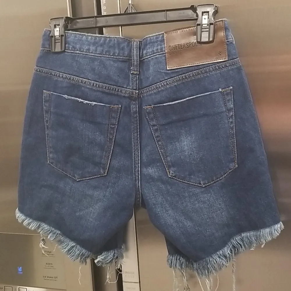 💕ONE TEASPOON💕 Stevies Boyfriend Shorts Moonstone - Image 6