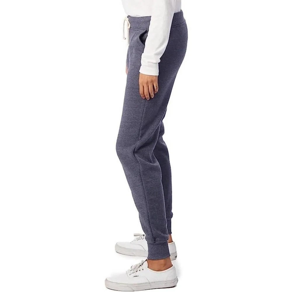 Alternative Women's Eco-Fleece Slim Fit Jogger Pant, Navy, Large - Image 2