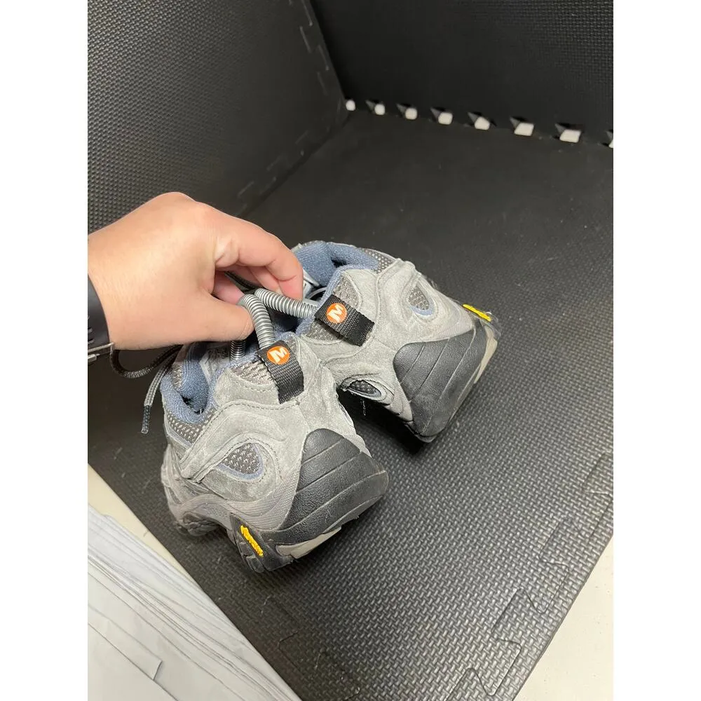 Women’s  Moab 2 Vent Waterproof Grey Athletic Hiking Shoes 8 Wide Vibram - Image 6