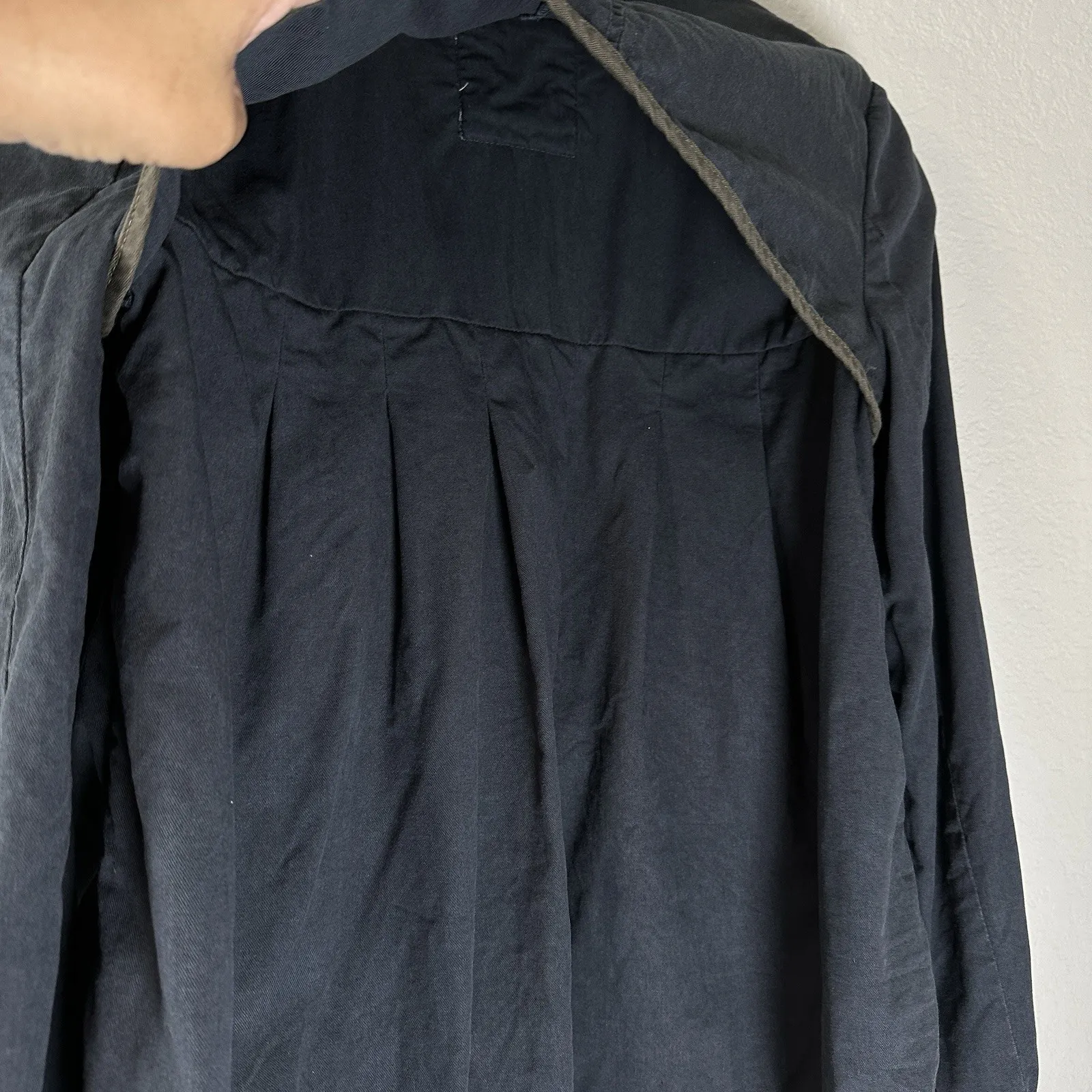 Free People Military Peacoat Jacket Womens 10 Blue‎ Utility Y2K Academia Indie - Image 11