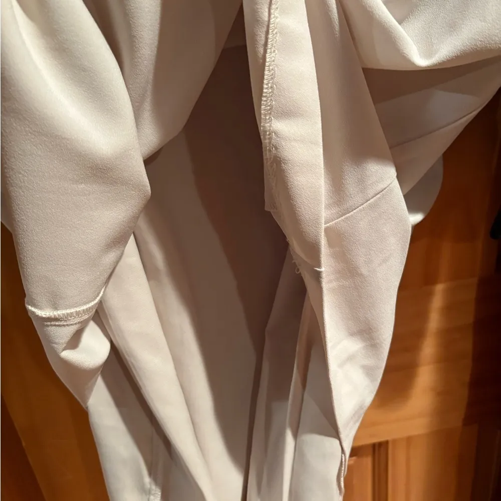 Forever 21 Women's Sleeveless Dress off white Sz L open detail front color - Image 9