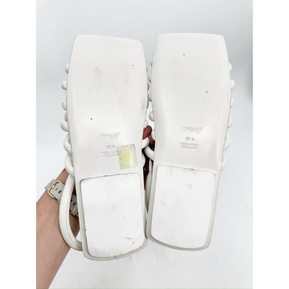 Marsèll Tavola Sandal in White Leather 38.5 Size 7.5 - Image 3