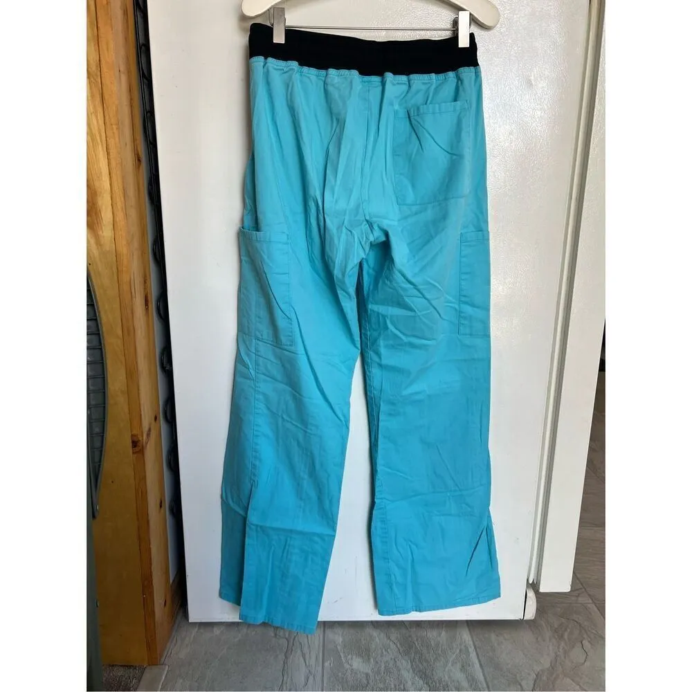 Scrubstar Turquoise Scrub Pants Woman’s Size Small - Image 5