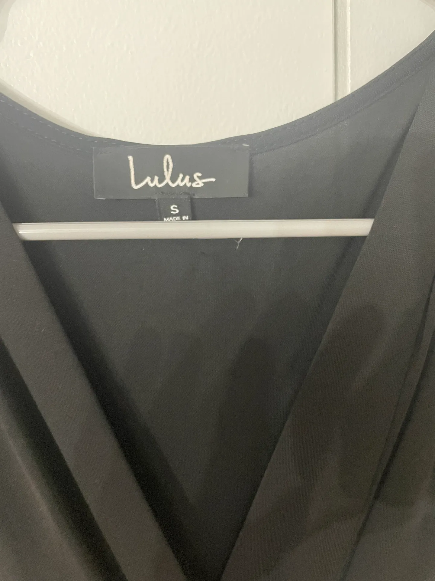 Dulcet Washed Black Surplice Midi Dress - Image 4