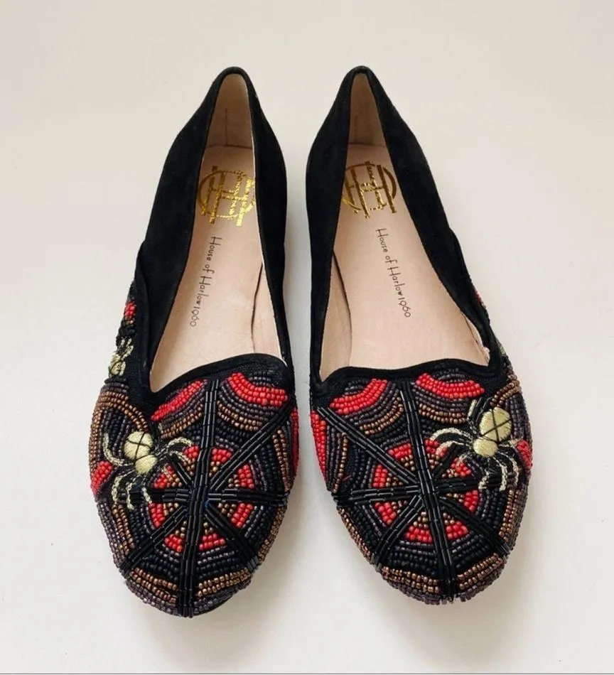 House of Harlow 1960 beaded shoes - Image 3