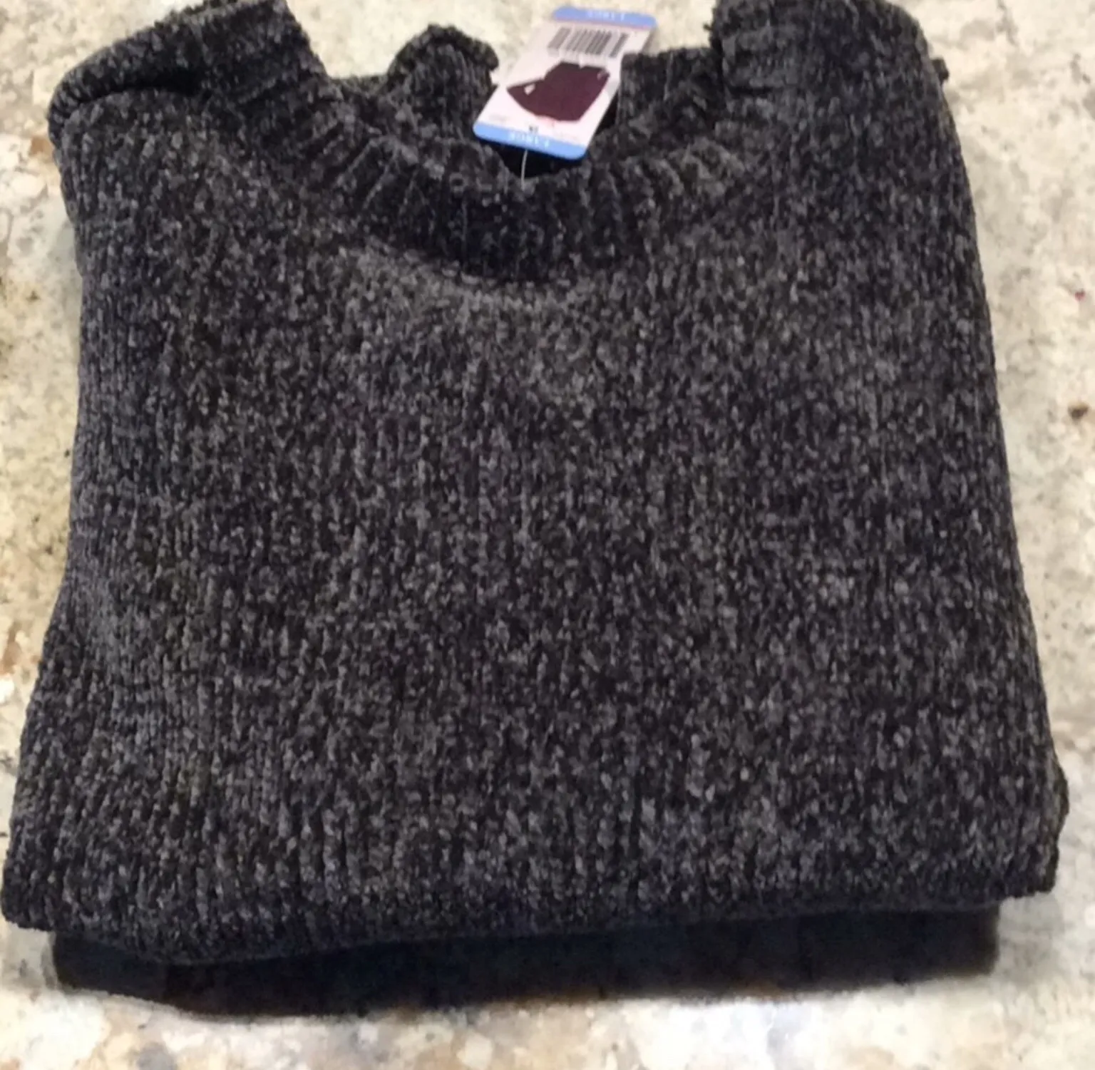 Chenile Plush Sweater Pullover Womens Large New - Image 3