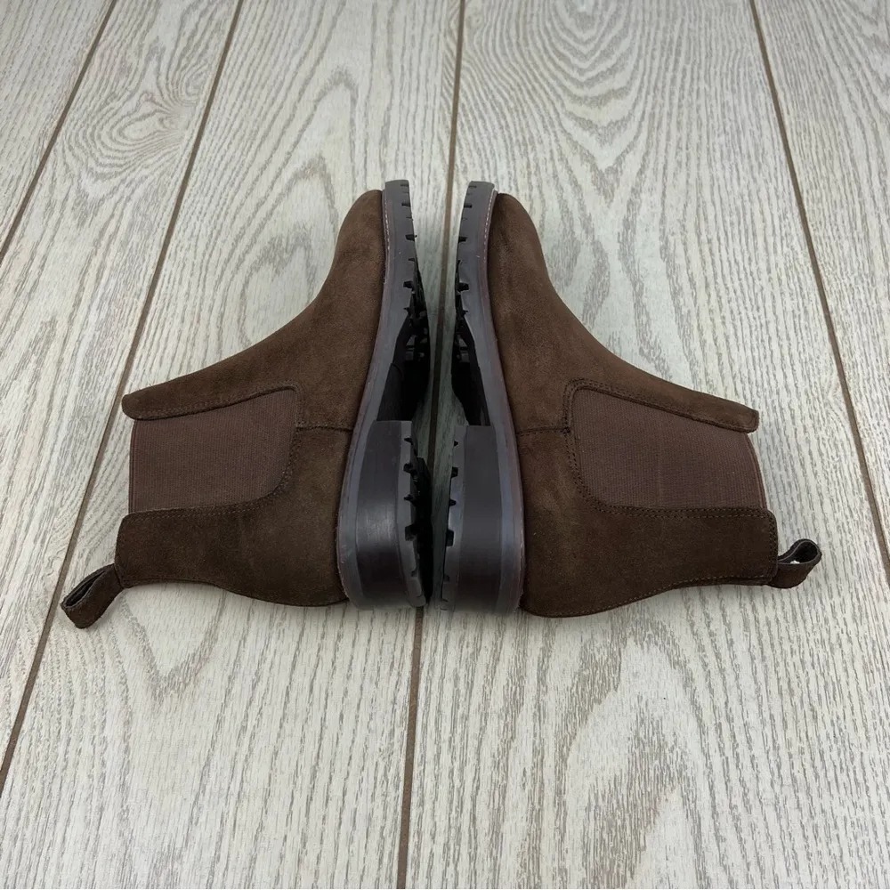 Steve Madden Women's Leopold Suede Chelsea Booties 6M Brown $99 - Image 3