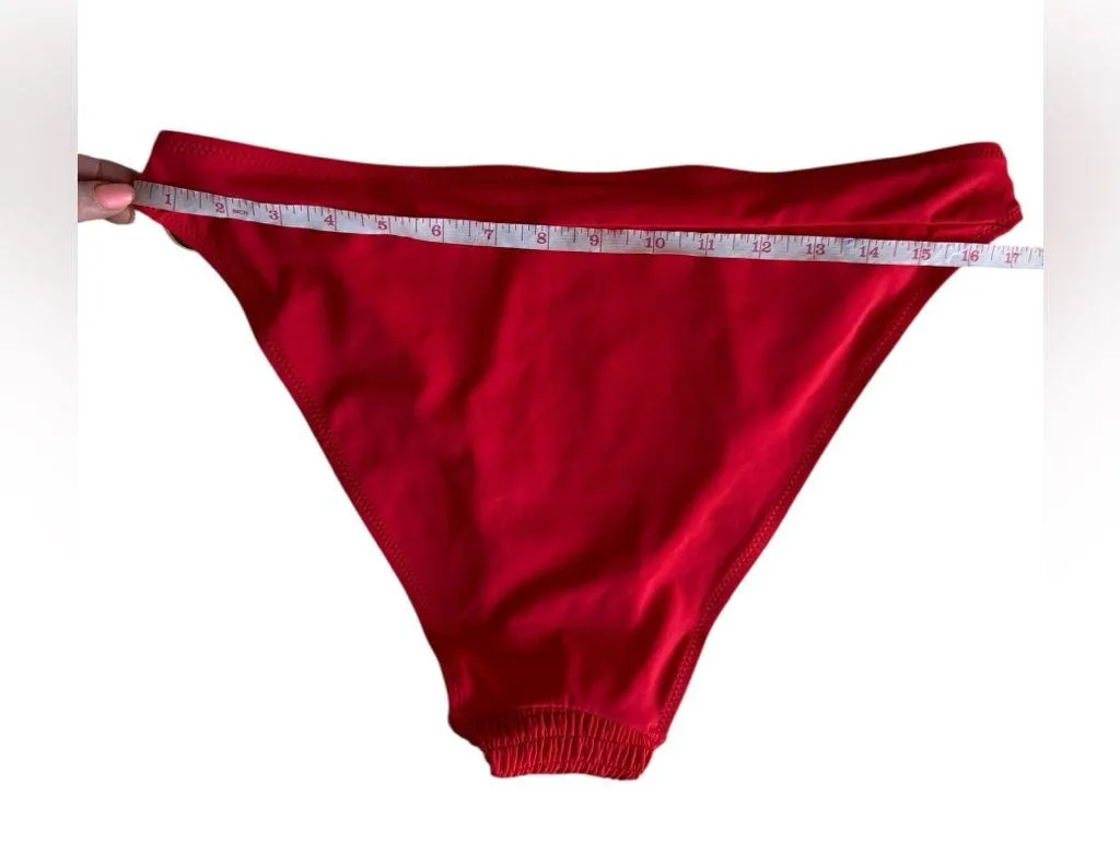 City Chic plus size 16 mid rise shirred moderate coverage vibeka bikini Bottoms - Image 6