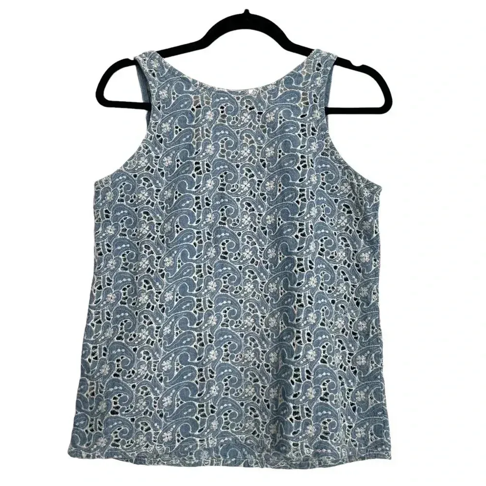 Guess by Georges Marciano Denim Embroidered Tank - Image 2