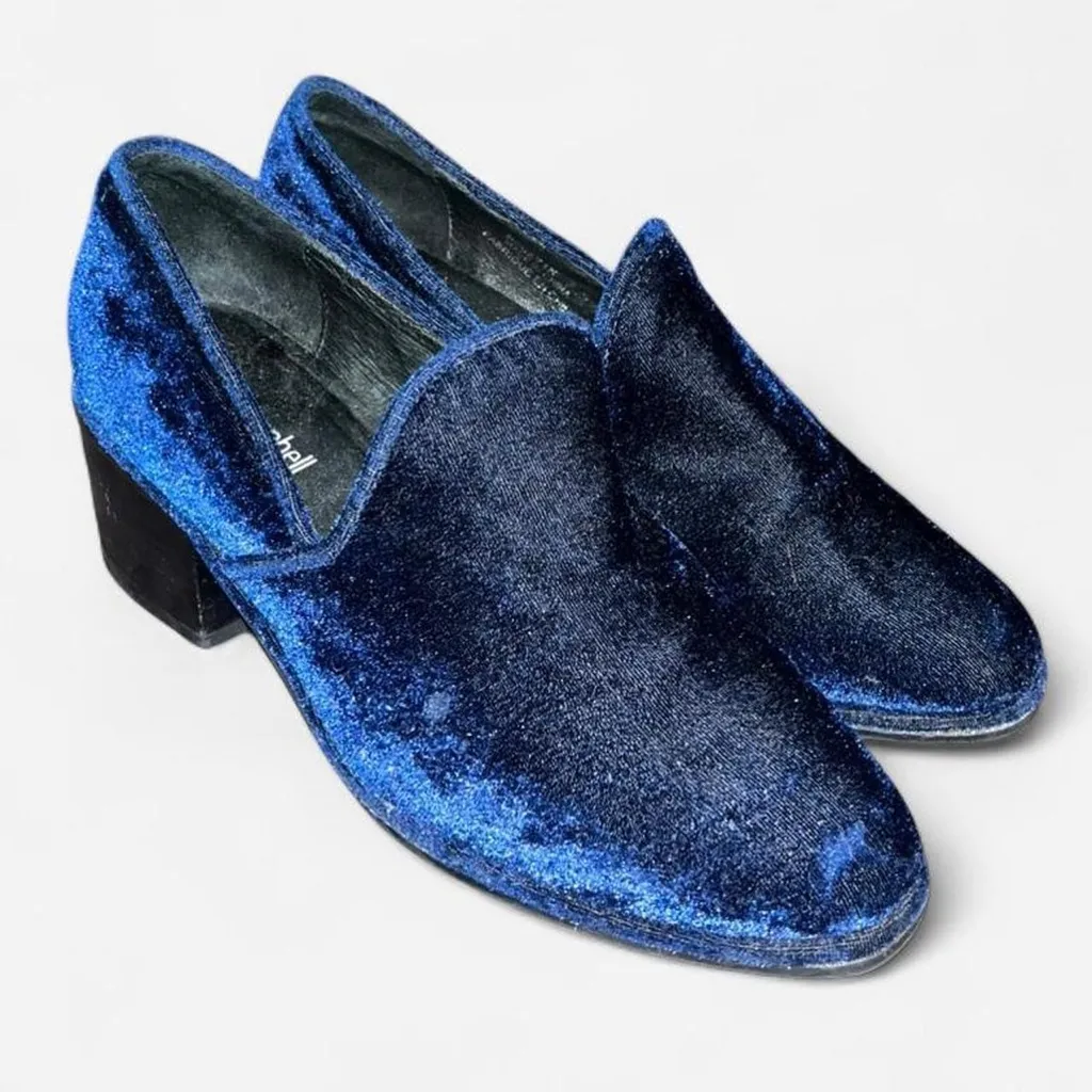 Jeffrey Campbell Blue Velvet Loafers – Women’s Size 7.5 – Block Heel - Image 2
