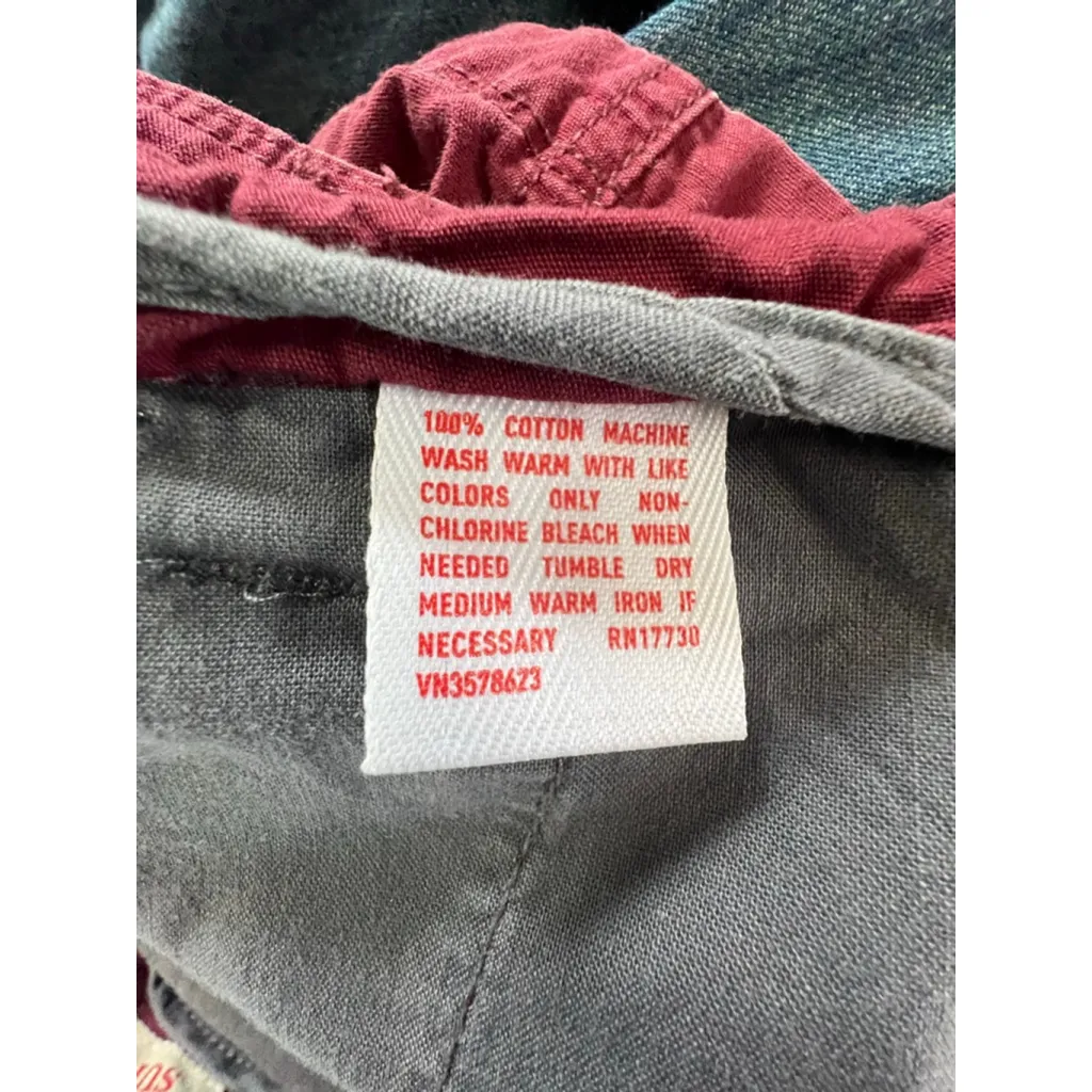 Mossimo Supply Target Maroon Canvas Low Rise Short Shorts Red Size undefined - Image 5