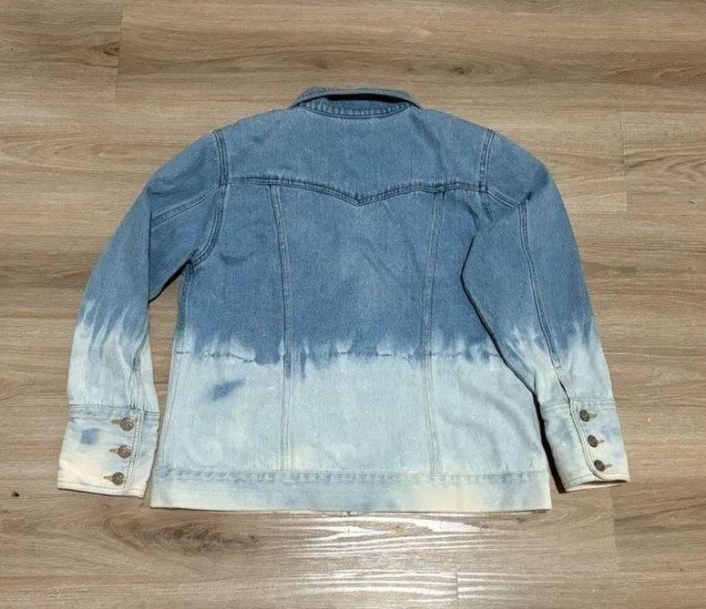 Bill Blass Jean Jacket Vintage zip - Image 2