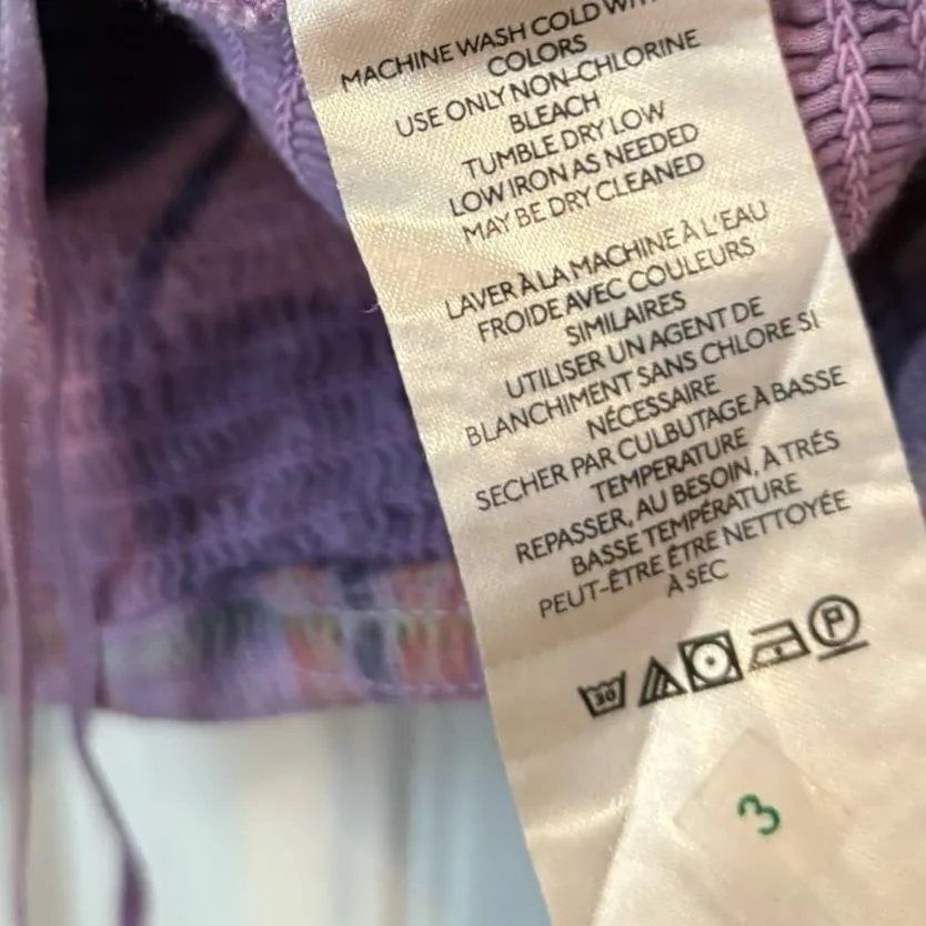 Free People‎ Purple Plaid Top Size Small - Image 8