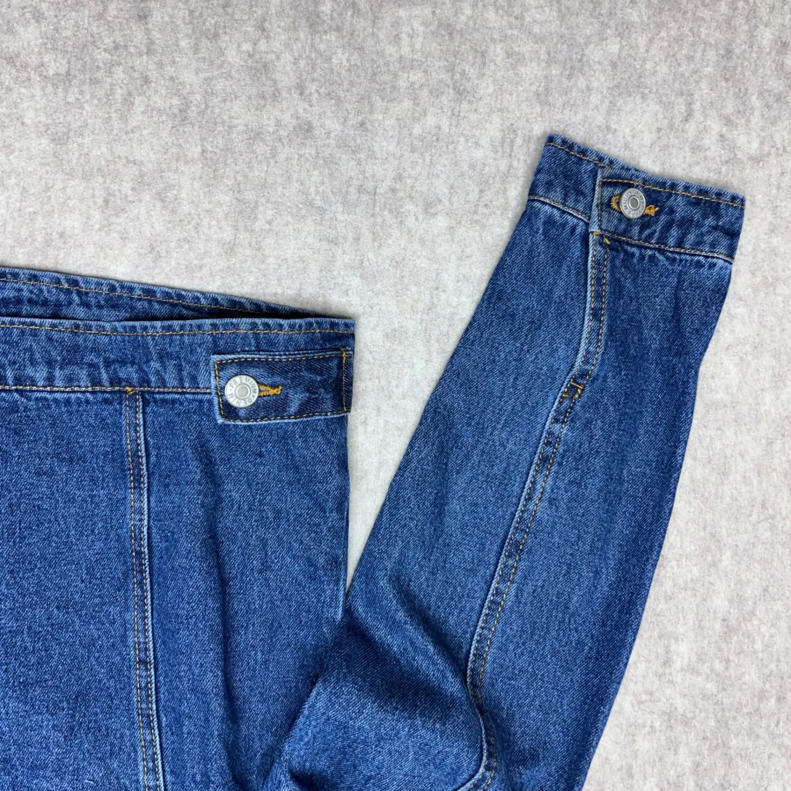 Love Tree Denim Distressed Blue Jean Jacket Women Medium - Image 7