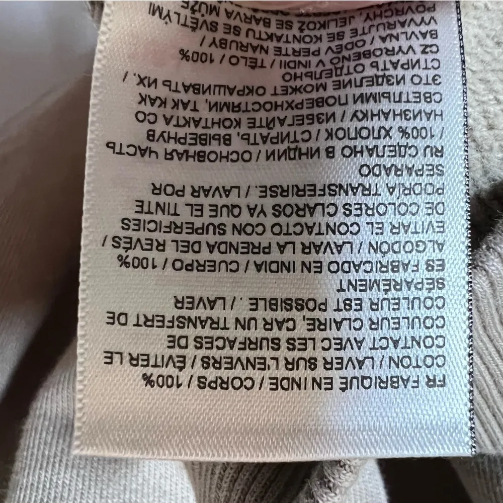 Superdry Micro Logo Embroidered Boxy Hoodie Women’s size 10 Taupe Sweatshirt NEW - Image 6