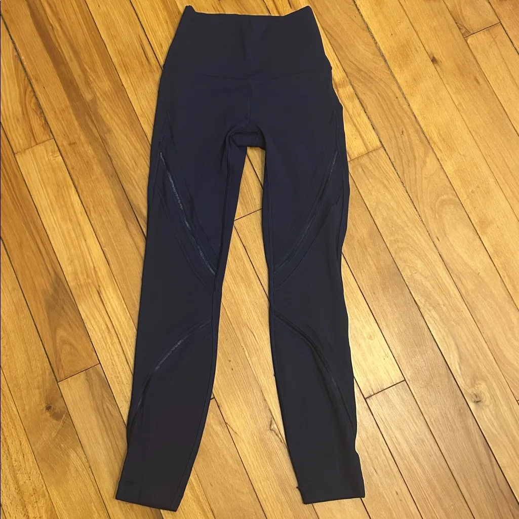 Lululemon High Times Pant Full-On Luxtreme Blue Mesh - Image 4