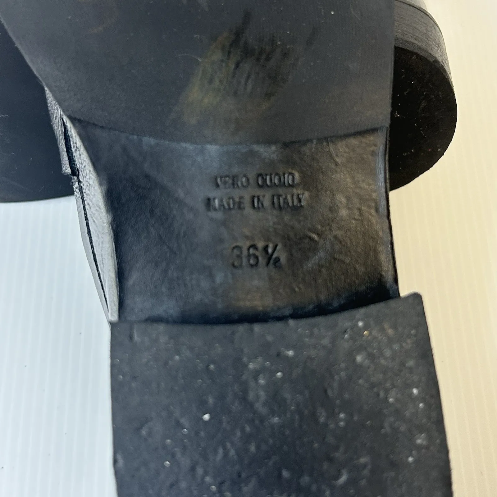 Fru.It Leather Loafers Made In Italy‎ Women's Size 36.5 US Size 6 Steel Color Silver - Image 7