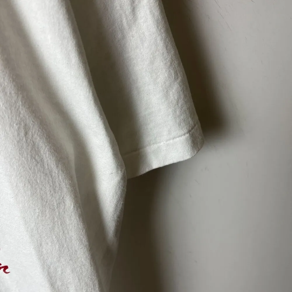 Fairfield Ohio T Shirt 1991 Vintage 90s White Large L USA Single Stitch Solid - Image 15