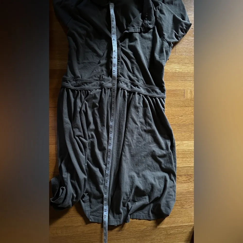 Boden Collared Olive Green Dress with Long Sleeves, Size 16 - Image 6