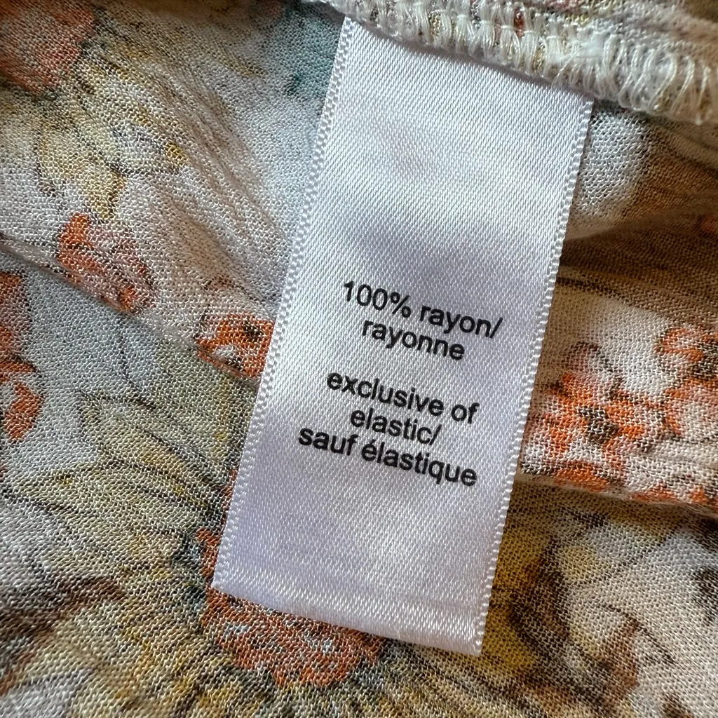 Maurices Y2k Size Large Sunflower Floral Flutter Sleeves Babydoll Top 3X - Image 8