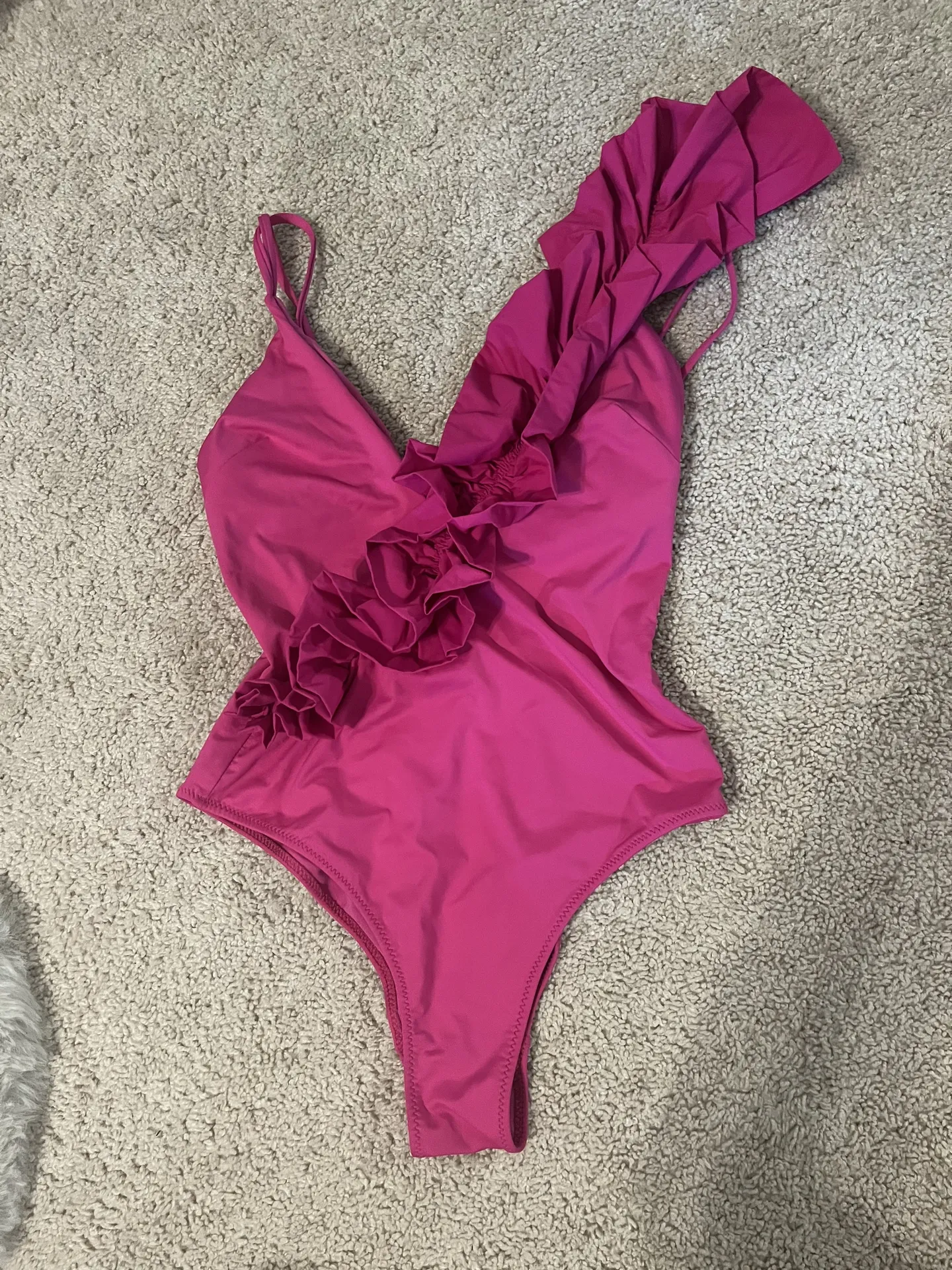 Pink Ruffle One piece Swimsuit - Image 6