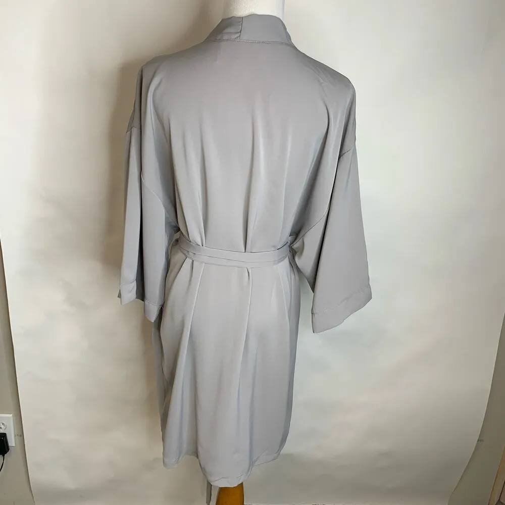 Birdy Grey Robe Light Gray Fabric M/L - Image 2