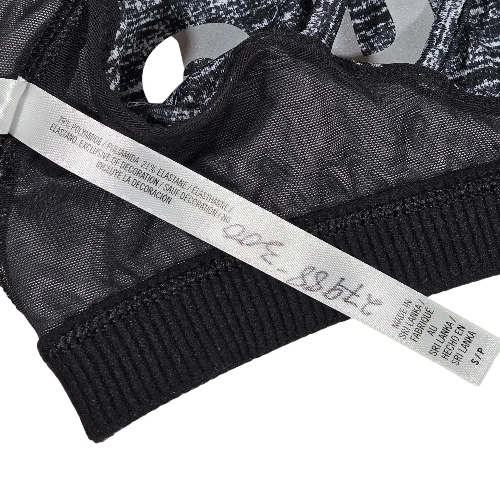 Victoria Sport‎ Sports Bra Black White Heathered Crisscross Straps Size S P - Image 8
