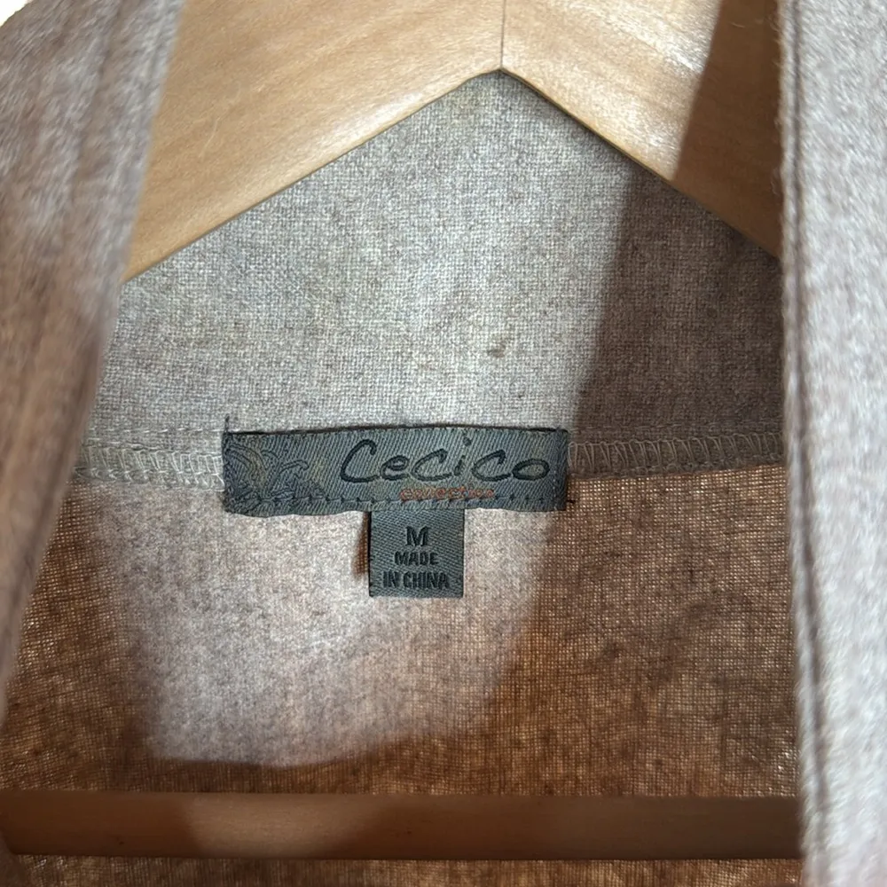 Cecico  Wool Blend Double Breasted Pea Coat Size Medium - Image 2